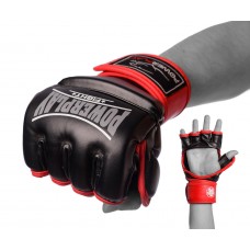 Рукавиці для MMA PowerPlay S, чорно-червоні, код: PP_3058_S_Black/Red