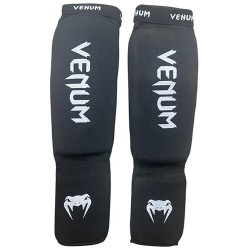 Захист ноги на липучках Venum L, чорний, код: 1225VMB-L-WS