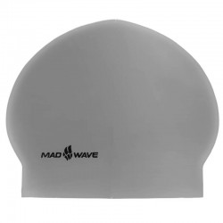 Шапочка для плавання MadWave Solid срібний, код: M056501_GR