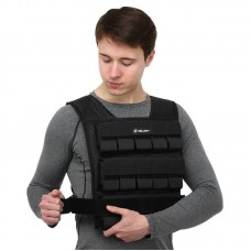 Жилет обтяжувач з регулюванням ваги Zelart 30кг, чорний, код: TA-7815-30-S52