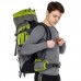 Рюкзак туристичний Deuter 80+10л з каркасною спинкою, зелений, код: G80-10_G