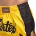 Шорти для тайського боксу та кікбоксингу Fairtex XL жовтий-чорний, код: BS1701_XLY