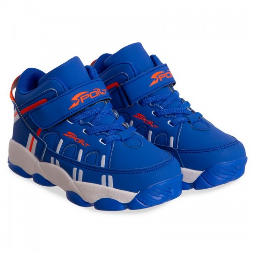 Кросівки високі дитячі для баскетболу PlayGame Sport розмір 35 (22см), синій, код: 1807-5_35BL