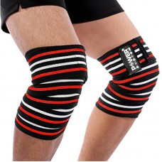 Бинти на коліна Power System Knee Wraps Red/Black, код: PS-3700_Red-Black