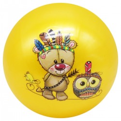 М"яч гумовий Toys Тваринки 23 см, жовтий, код: 214939-T