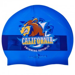 Шапочка для плавання MadWave California темно-синій, код: M055833000W-S52