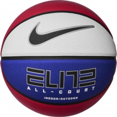 М"яч баскетбольний Nike Elite All Court 8P 2.0 Deflated №7, білий-синій-червоний, код: 887791757838