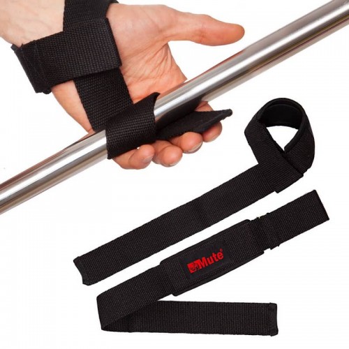 Лямки для тяги Mute 2шт, чорний, код: 9153-1_BK Лямки для тяги Mute 2шт, чорний, код: 9153-1_BK