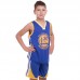 Форма баскетбольна дитяча NBA клуб Golden State Warriors 30, розмір M, синій-жовтий, код: 7354_MBL