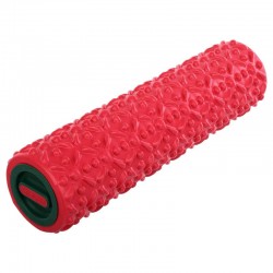 Ролер масажний циліндр (ролик мфр) Bloom Foam Roller 450х120 мм, червоний, код: LB7022_R