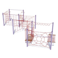 Канатний лабіринт Miros 9570х9140х2500 мм, код: LK253