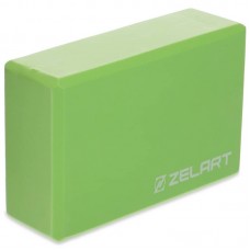Блок для йоги Modern 230x150x80 мм, салатовий, код: FI-2572_LG