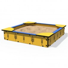 Пісочниця InterAtletika Колосок, 1615х1615х330 мм, код: LK314-SM