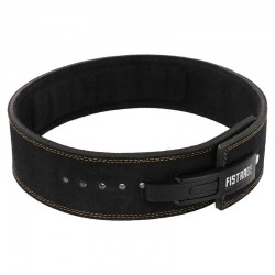 Пояс для пауерліфтингу з шкіряним карабіном Fistrage XL, чорний, код: VL-8438_XLBK