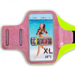 Чохол для телефону з кріпленням на руку FitGo 180x70 мм (для iPhone та iPod), рожевий, код: C-0327_P