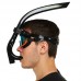 Трубка фронтальна дихальна для плавання MadWave Pro Snorkel, чорний, код: M077301_BK