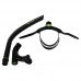 Трубка фронтальна дихальна для плавання MadWave Pro Snorkel, чорний, код: M077301_BK