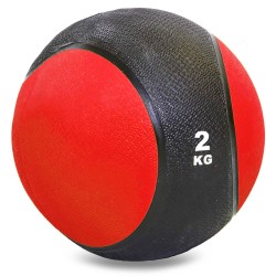 Медбол Record Medicine Ball 2 кг, чорний-червоний, код: C-2660-2_R