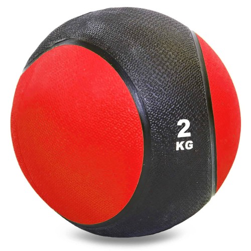Медбол Record Medicine Ball 2 кг, чорний-червоний, код: C-2660-2_R