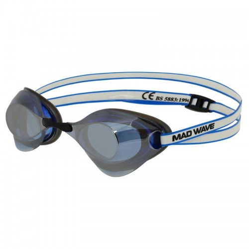Окуляри для плавання стартові райдужні лінзи MadWave Turbo Racer II Rainbow синій, код: M045807_BL Окуляри для плавання стартові райдужні лінзи MadWave Turbo Racer II Rainbow синій, код: M045807_BL