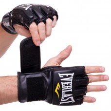 Рукавички для змішаних єдиноборств MMA Everlast Pro Style S-M чорний, код: EV7778_SMBK