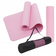 Килимок для йоги та фітнесу SportVida TPE 1830x610x10 мм, рожевий, код: SV-EZ0060