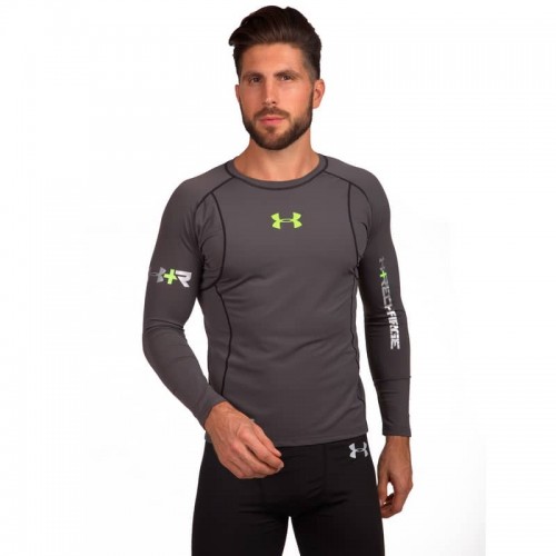 Лонгслів спортивний чоловічий з довгим рукавом Under Armour XL (50-52), сірий, код: 8392_XLGR