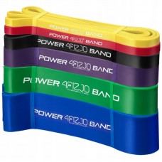 Еспандер-петля 4FIZJO Power Band 2-46 кг резина для фітнесу і спорту, набір 6 шт Mix, код: P-5907222931875