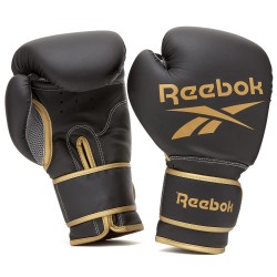 Боксерські рукавички Reebok 12 унцій, чорний-жовтий, код: RSCB-12010GB-12-IA