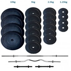 Набірна штанга c гантелями WCG Premium 107 кг, код: 320.000.017-IF Набірна штанга c гантелями WCG Premium 107 кг, код: 320.000.017-IF