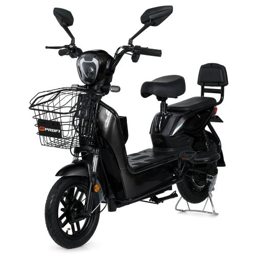 Електроскутер Profi Yoshi 350W з кошиком, чорний, код: 6903317779338