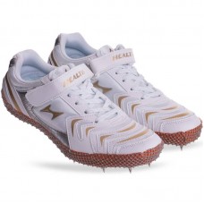 Шиповки бігові Health розмір 42 (26см), білий-золотий, код: 608_42WG Шиповки бігові Health розмір 42 (26см), білий-золотий, код: 608_42WG