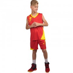 Форма баскетбольна дитяча PlayGame Lingo Pace L (ріст 140-145) червоний-жовтий, код: LD-8081T_LRY