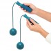 Скакалка бездротова з кулями ø6см FitGo пляшковий, код: FI-0780_T