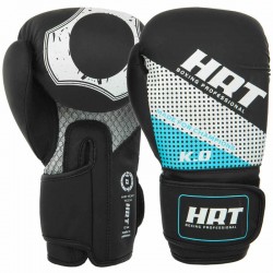 Боксерські рукавиці Hard Touch 10 унцій, чорний-блакитний, код: BO-8469_10BKN Боксерські рукавиці Hard Touch 10 унцій, чорний-блакитний, код: BO-8469_10BKN