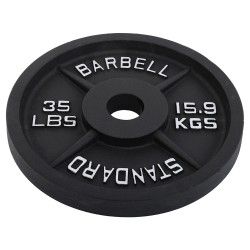 Диски сталеві пофарбовані Standart 50мм, 15,9кг, сірий, код: SC-80103-35LB Диски сталеві пофарбовані Standart 50мм, 15,9кг, сірий, код: SC-80103-35LB