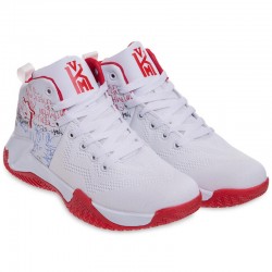 Кросівки для баскетболу Jdan розмір 45 (28,5см), білий-червоний, код: OB935-3_45WR