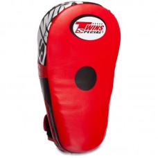 Лапа вигнута ліва для боксу та єдиноборств Twins 33x19x12см, червоний, 1шт, код: PML19_R-S52 Лапа вигнута ліва для боксу та єдиноборств Twins 33x19x12см, червоний, 1шт, код: PML19_R-S52