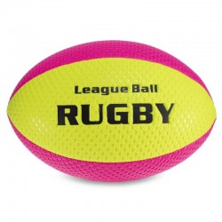 М"яч для регбі PlayGame Rugby Liga ball №9 жовтий-червоний, код: RG-0391_YR-S52