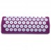 Валик масажний FitGo іплікатор Кузнєцова Acupressure mat 400x100x140 мм малиновий, код: FI-1710_M