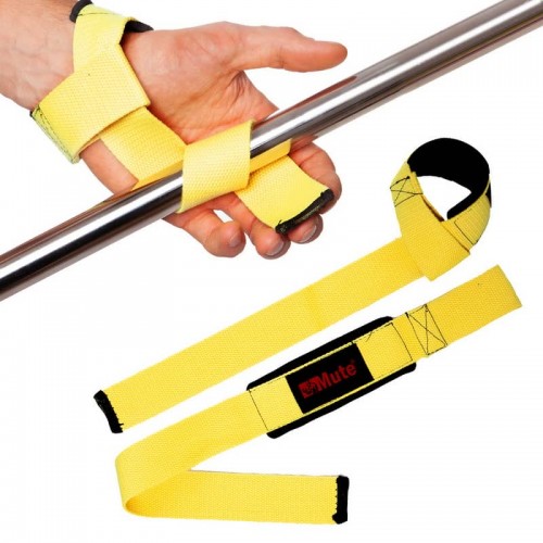 Лямки для тяги Mute 2шт, жовтий, код: 9153-1_Y Лямки для тяги Mute 2шт, жовтий, код: 9153-1_Y