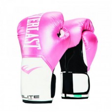 Боксерські рукавиці Everlast Elite Training Gloves 10oz, рожевий-білий, код: 6940124709523