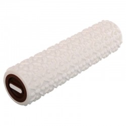 Ролер масажний циліндр (ролик мфр) Bloom Foam Roller 450х120 мм, білий, код: LB7022_W