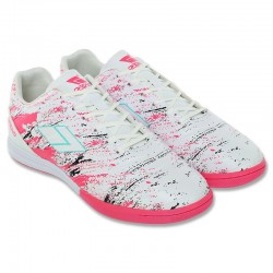 Взуття для футзалу чоловічі Difeno розмір 41 (26см), білий-рожевий, код: 220111-2_41WP