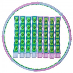 Обруч масажний FitGo Hula HoopDouble Grace Magnetic 1100 мм, код: JS-6019 Обруч масажний FitGo Hula HoopDouble Grace Magnetic 1100 мм, код: JS-6019