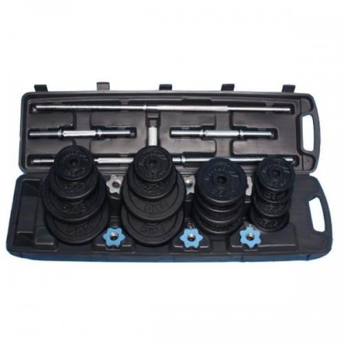 Набір гантелей і штанга Master 50 кг, код: 8592833001542-IN Набір гантелей і штанга Master 50 кг, код: 8592833001542-IN