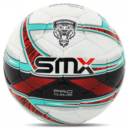 М"яч футбольний професійний Soccermax №5 PU, білий-червоний, код: FB-5049_R М"яч футбольний професійний Soccermax №5 PU, білий-червоний, код: FB-5049_R
