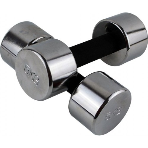 Гантелі хромовані для фітнесу Master Dumbell 2x5 кг, сірий, код: M-12727820-IN