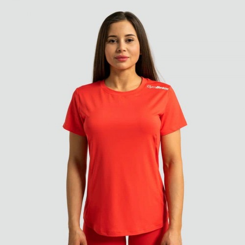 Футболка жіноча спортивна GymBeam Clothing Limitless XXL, яскраво-червоний, код: 8586024626881