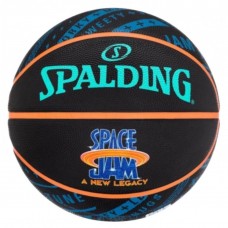 М"яч баскетбольний Spalding Space Jam Tune Squad R №7, чорний, код: 689344412269